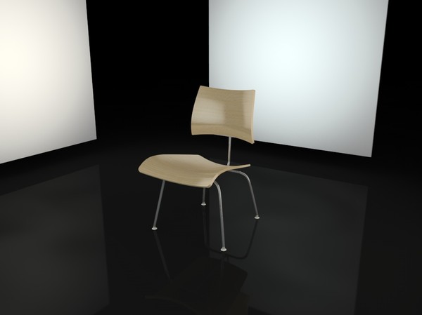 eames dining chair 3d model - Eames Dining Chair by mrviz